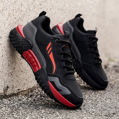 Loeikan 2026 New Low-Top Men'S Versatile Comfortable Walking Boots | Fashionable Thick-Soled Casual Sports Shoes, All-Season, Lace-Up Closure, Faux Upper, Pvc Sole - ayq