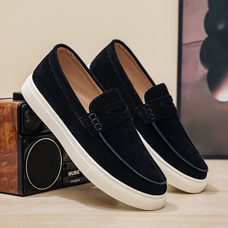 Men's PU Loafers Soft-Soled Moccasin Casual Shoes