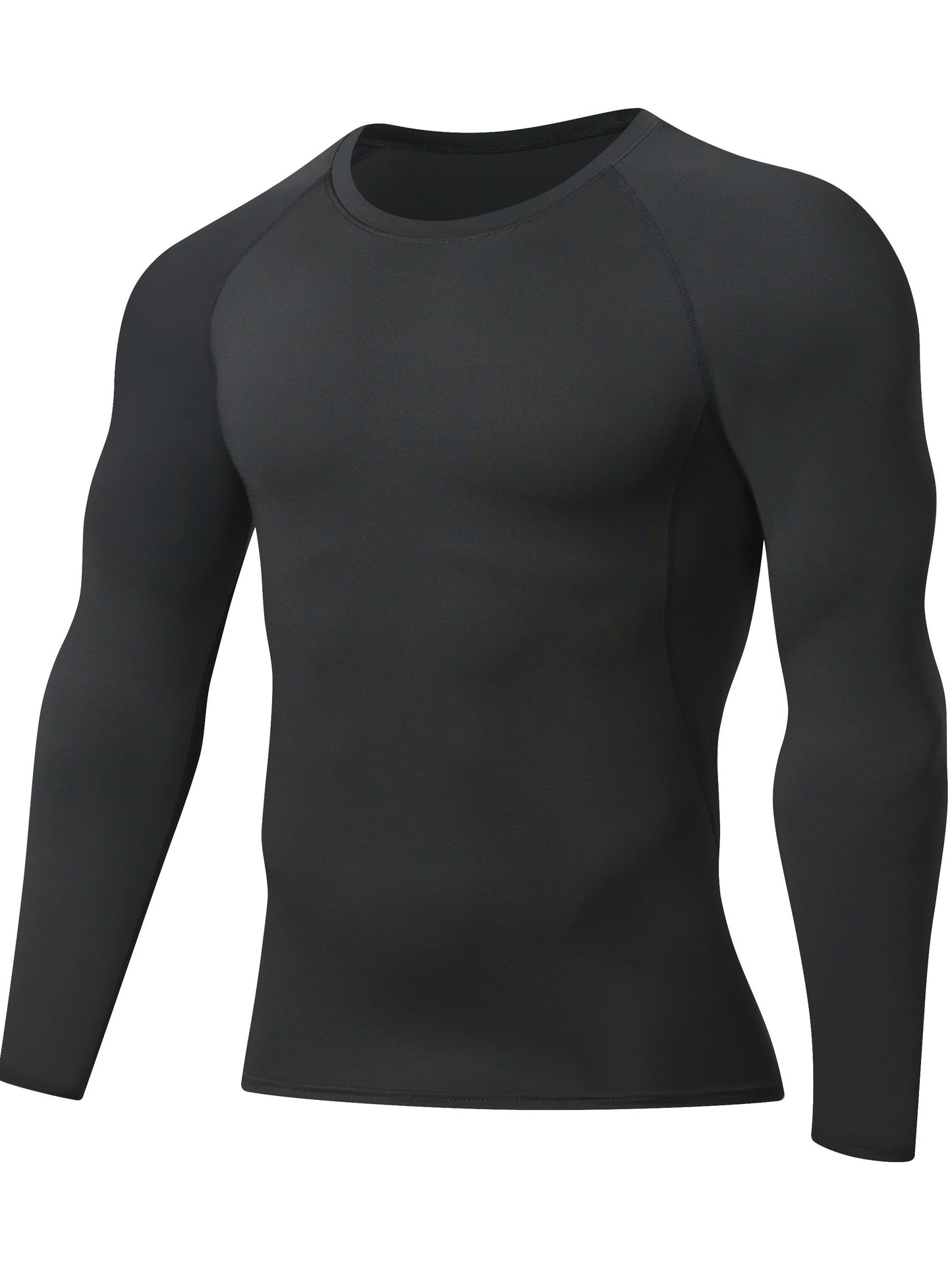 [Formfitting Shirt] Elite Athletic երկարաթև կոմպրեսիոն վերնաշապիկ - բարձր ձգվող, շնչող պոլիեսթեր և սպանդեքս խառնուրդ, պարանոցի պարանոց, անտեսանելի - իդեալական մկանային խմբերի պաշտպանության համար, մեքենայով լվացվող - կապույտ, մարզասրահի հագուստ