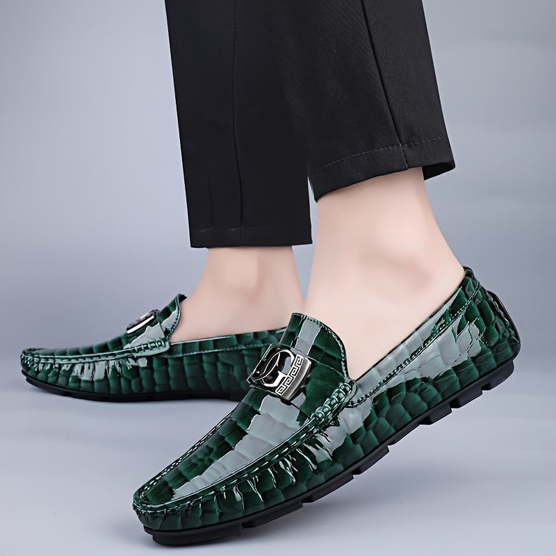 Universal Slip-On PU Driving Doudou Shoes with Rubber Sole