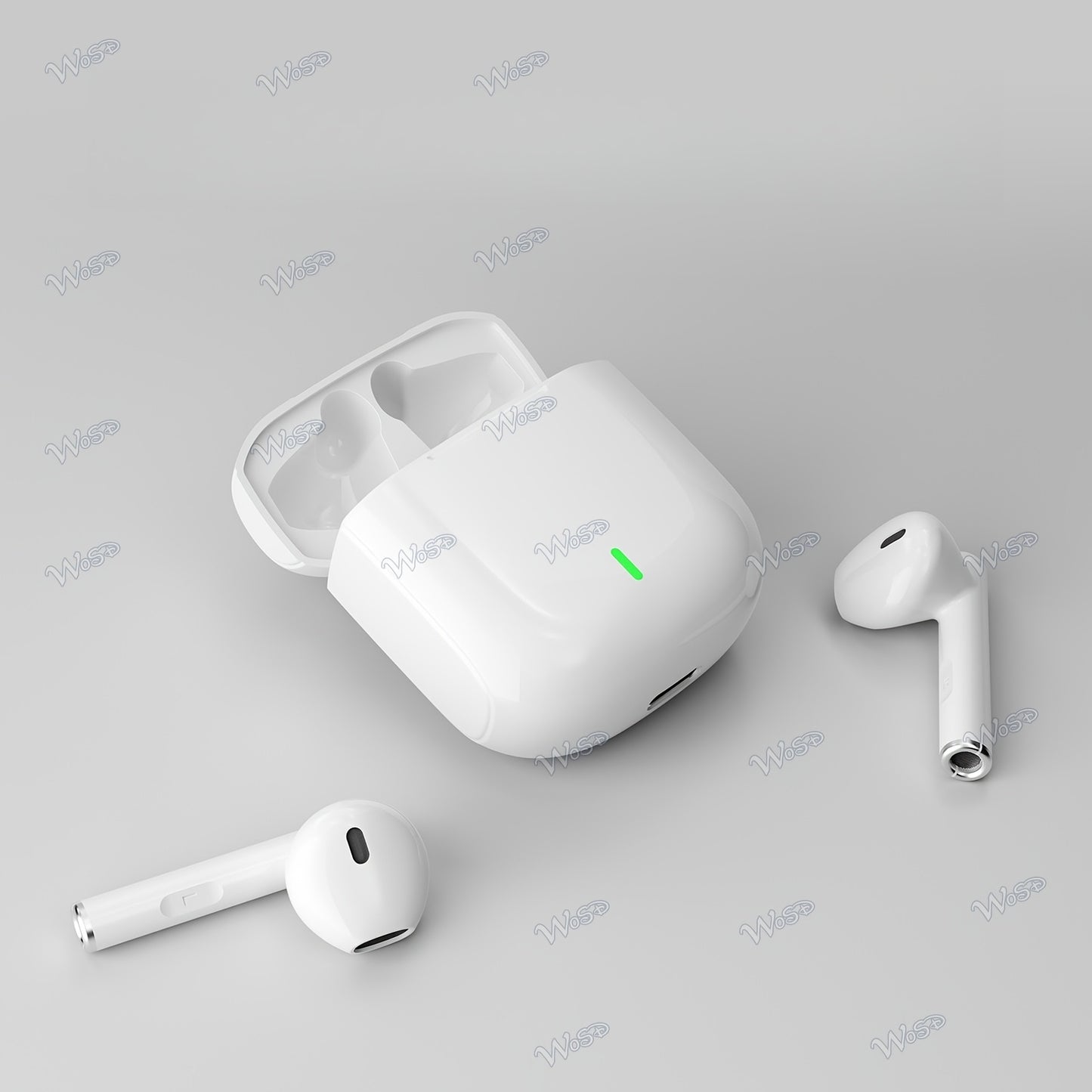 Wosd 2025 New TWS Wireless Earbuds - Unmatched True Wireless Convenience with Ergonomic Design for Maximum Comfort And High-Fidelity Sound Featuring Dolby Bass, ACC Stereo HD Calling - Perfect for Android And Iphone Users, Gr