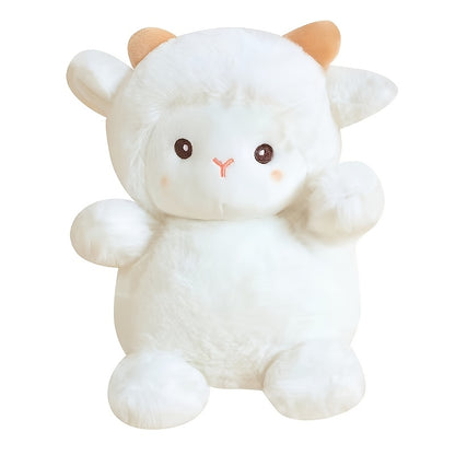 1pc Cute Fluffy Alpaca Plush Toy - Soft Plush Animal with Expressive Eyes and Fluffy Ears, Suitable for Girls and Girls as Birthday/Christmas Gifts (durable and Safe), Office Desk Accessories, Excelle
