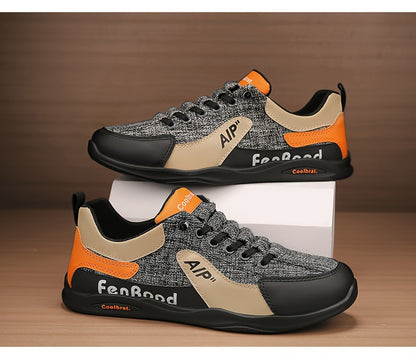 Men's Vintage Old School Style Sneakers, Comfy Non Slip Durable Canvas Breathable Shoes, Men's Footwear