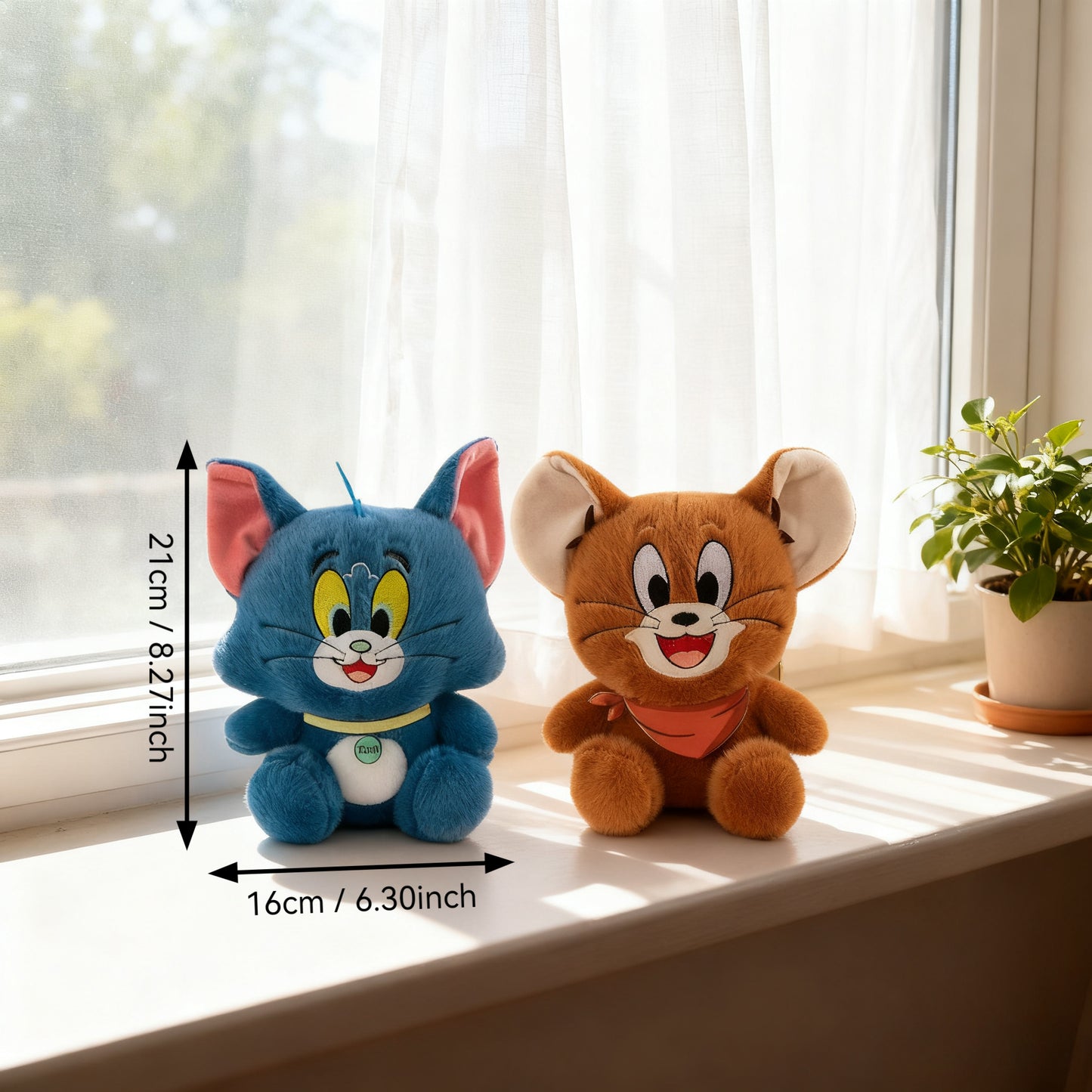 [Wb]Tom And Jerry Game Figurines, Claw Machine Plush Toys, New Cute Room Decorations | Soft Texture, Pet Companion Plush Toys, Cute Animal Figures, Autumn And Winter Room Decorations, Suitable Birthday Gifts, Holiday Gifts, G