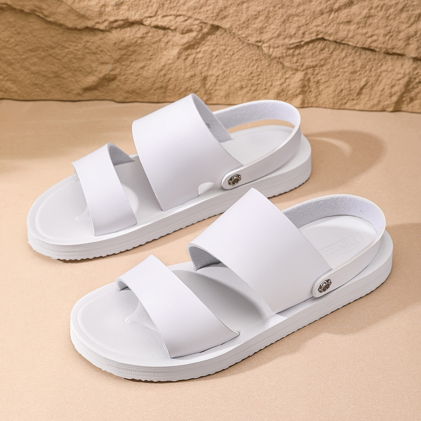Men's Casual Double-Strap Sandals with Non-Slip Soft Sole