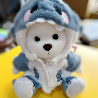 A 30cm 12-inch Shark Bear Plush Doll, Cute Plush Toy