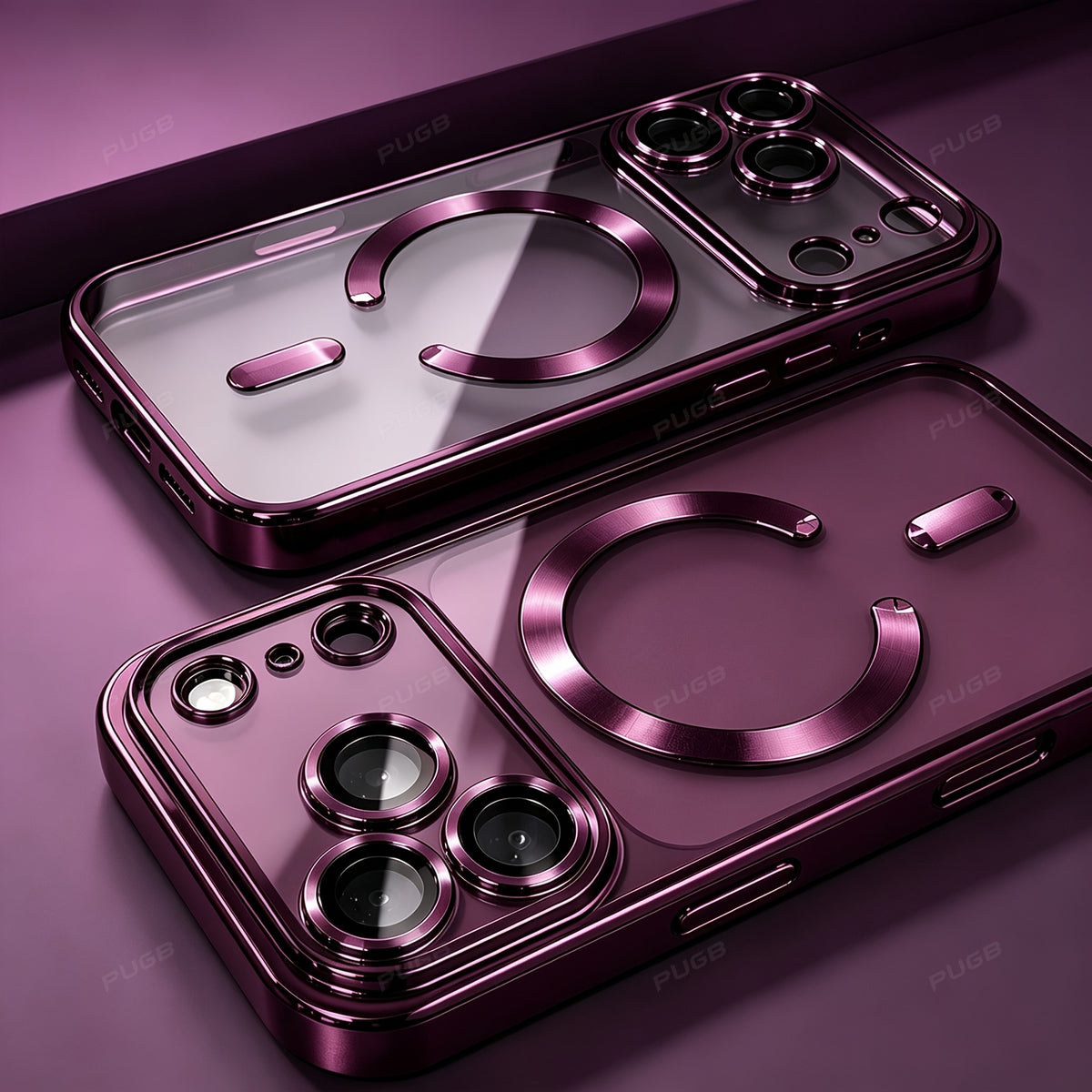 Luxury Transparent Magnetic Silicone Phone Case for iPhone 18 Pro Max