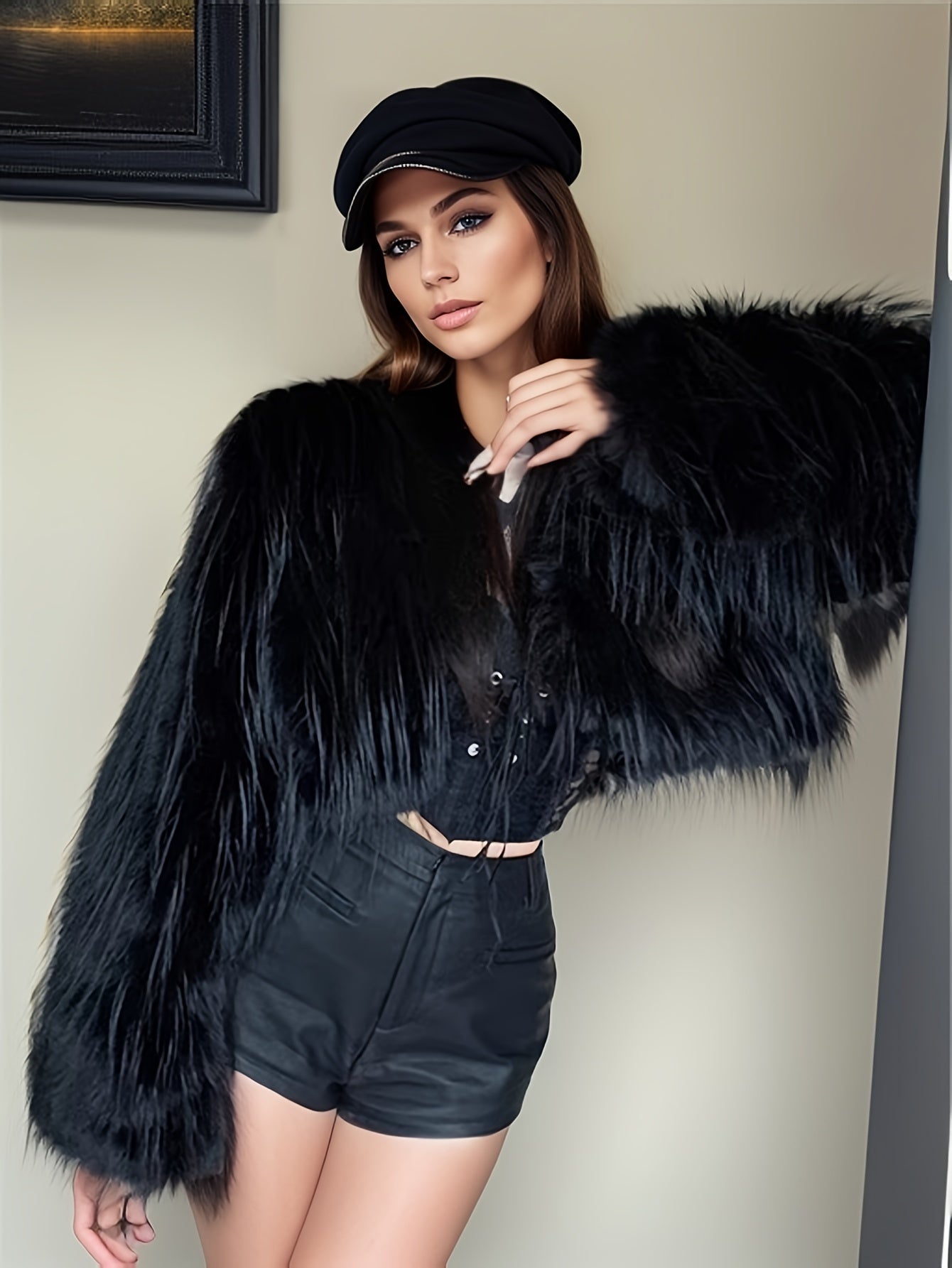 Targeted Yudomi Faux Fur Short Coat for Women