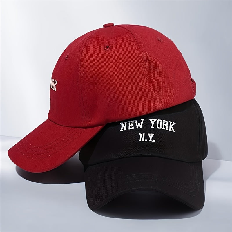 2-Pack Embroidered Baseball Caps for Men & Women, Lightweight Spring H