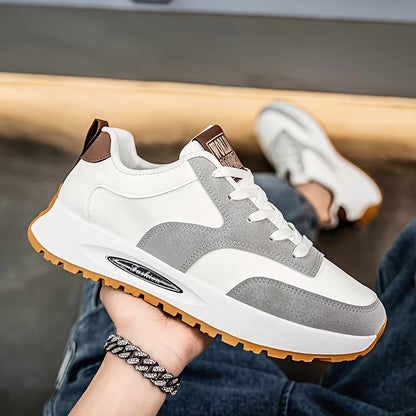 [sneakers] Men'S Running Shoes - Breathable, Non-Slip Casual Skate Shoes with Lace-Up Design, Comfortable And Durable