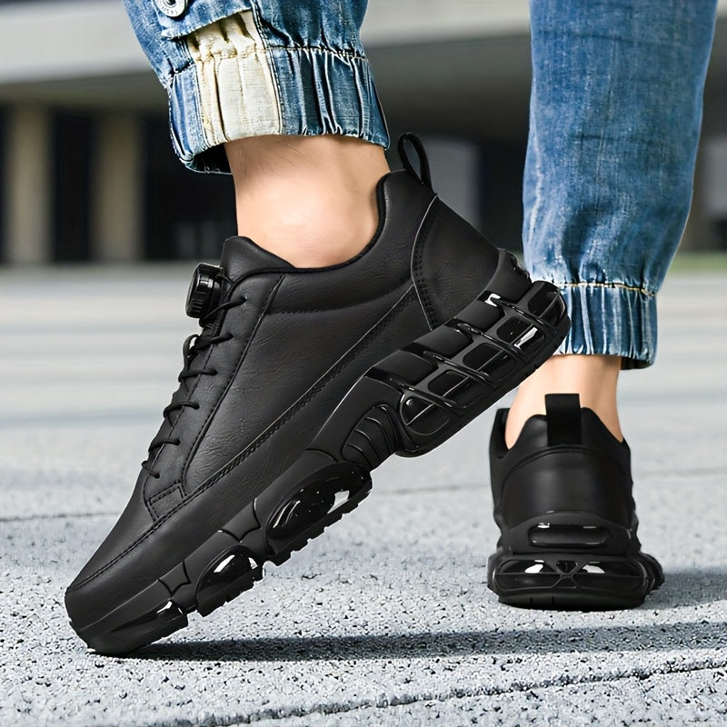 Men's Casual Rotating Buckle Sports Shoes, Trendy Versatile Comfortable Men's Shoes, Fashionable Road Running Shoes - ayq