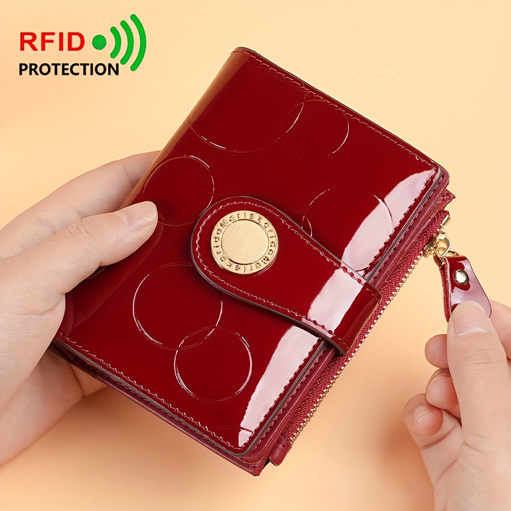 Anti-theft Credit Card and Coin Purse, 2025 Model, Women's Gift, Two-layer Cowhide Purse