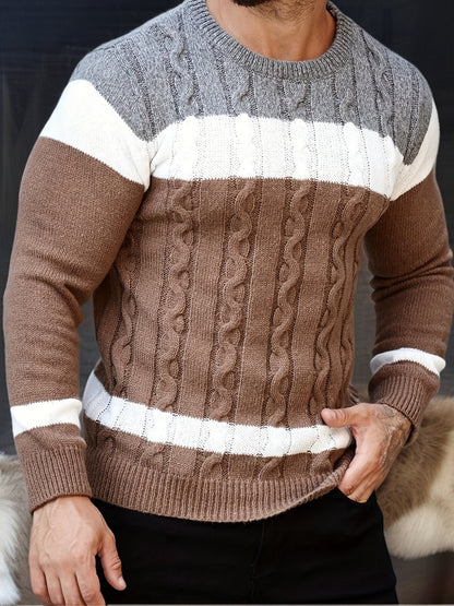 New Fashion Versatile Casual Men's Knit Pullover