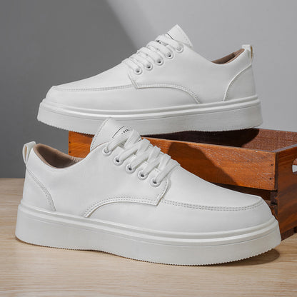 LOEIKAN 2026 New Solid Color Low-Top Versatile Elegant Business Casual Shoes, Comfortable Flat Black and White Trendy Fashion Minimalist Sneakers - ayq