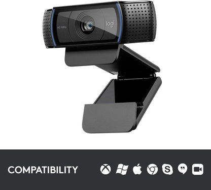 Logitech C920 Hd Pro Webcam (Black) Black