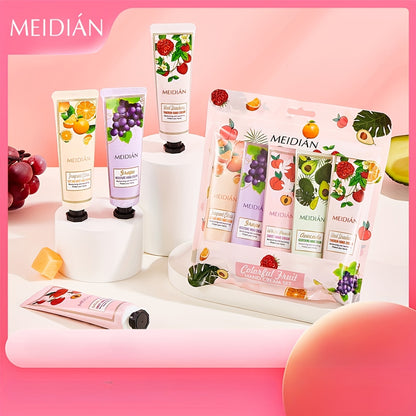 5pcs/set Hand Cream Set, Moisturizing And Nourishing Hand Lotion for Dry Cracked Hands, Gift for Women