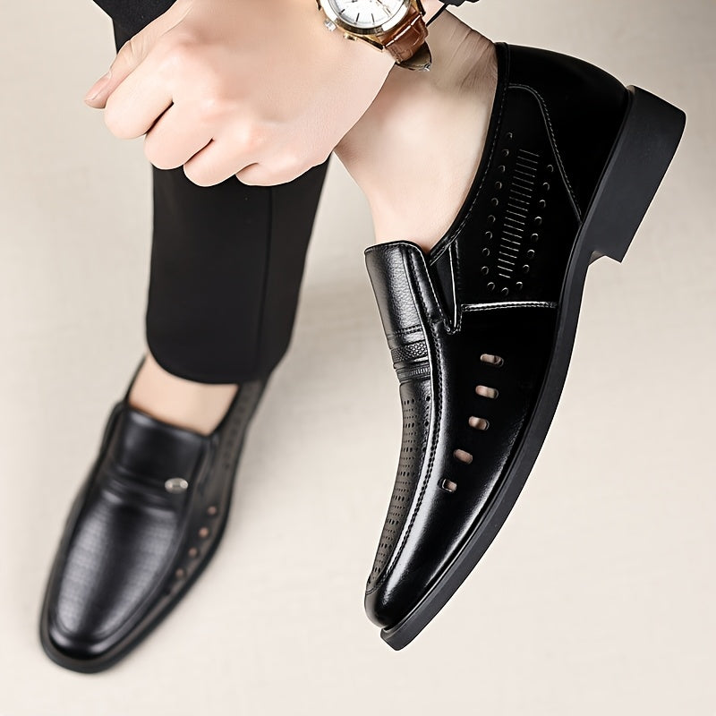 Men's Summer Slip-On Oxford Shoes Breathable Non-Slip Casual Business