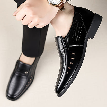 Men's Summer Slip-On Oxford Shoes Breathable Non-Slip Casual Business