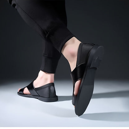 Men's All-Season Health Care Casual Slip-On Sandals Black