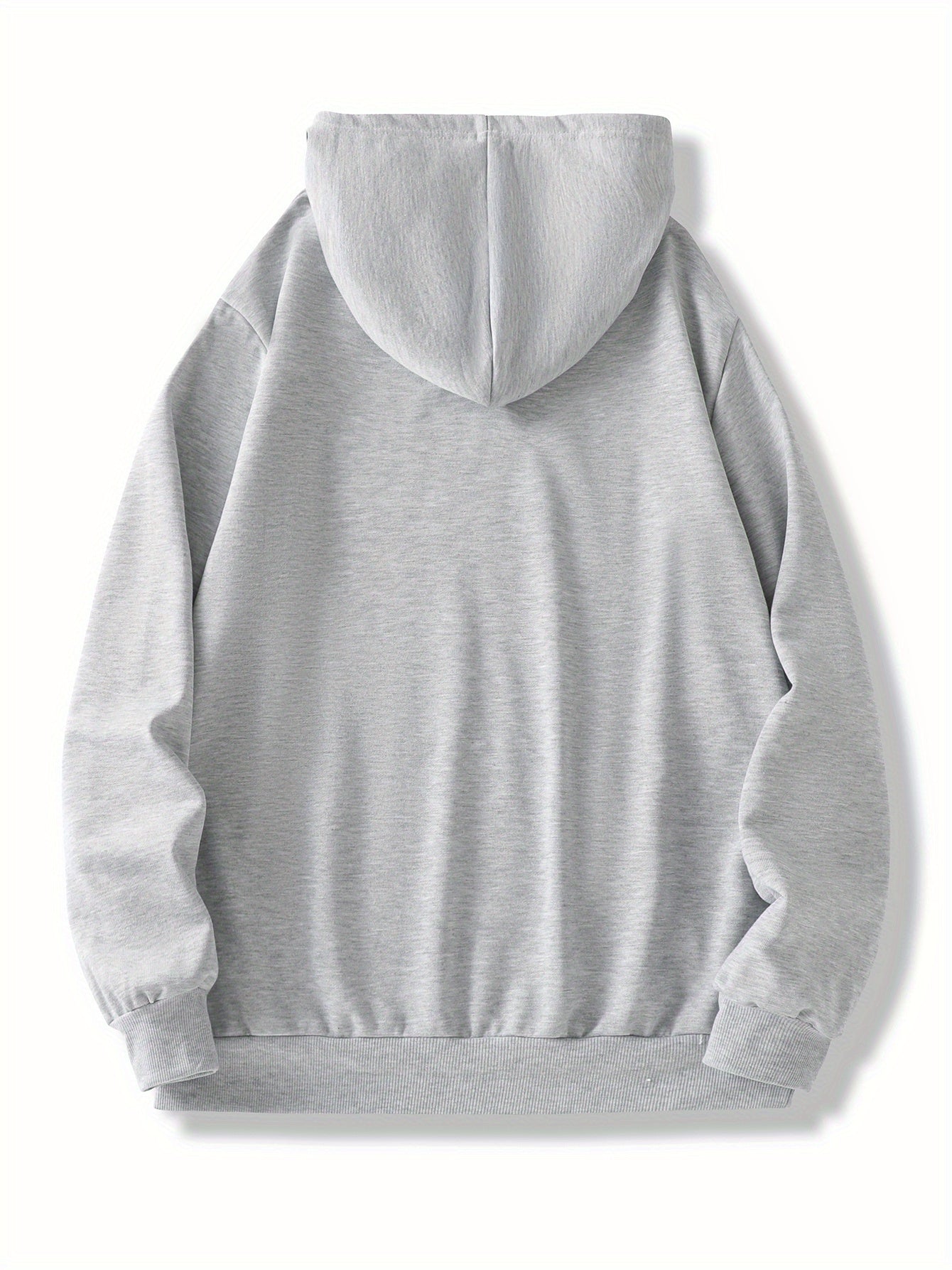 Men'S Golden Letter Print Hooded Sweatshirt - Happy New Year Lettering, Soft Knit Micro-Elastic Fabric, Loose Fit Casual Pullover Hoodie with Front Pocket, Streetwear Style, Unisex Apparel, Durable Material, Trendy Design, Ho