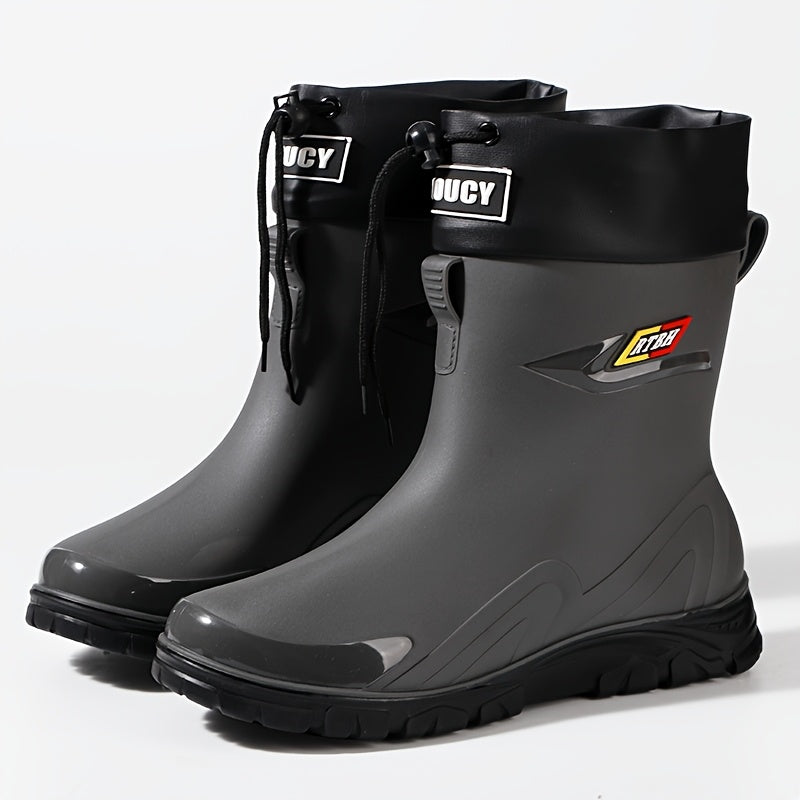 Men's Lightweight Waterproof Ankle Boots with Non-Slip Sole