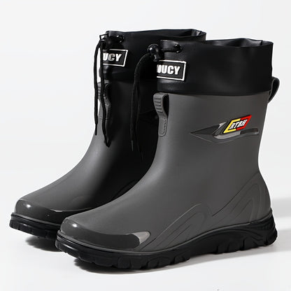 Men's Lightweight Waterproof Ankle Boots with Non-Slip Sole