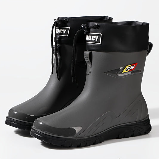 Men's Lightweight Waterproof Ankle Boots with Non-Slip Sole