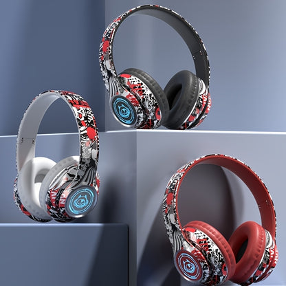 Wireless Headset with Shocking Sound, HIFI Sound Quality, 50 Hours Battery Life, Support Card Playback, Wired/Wireless Connection, RGB Luminous Lamp Effect, New Upgrade/Physical Noise Reduction, Acoustic Fidelity, Non-Inducti