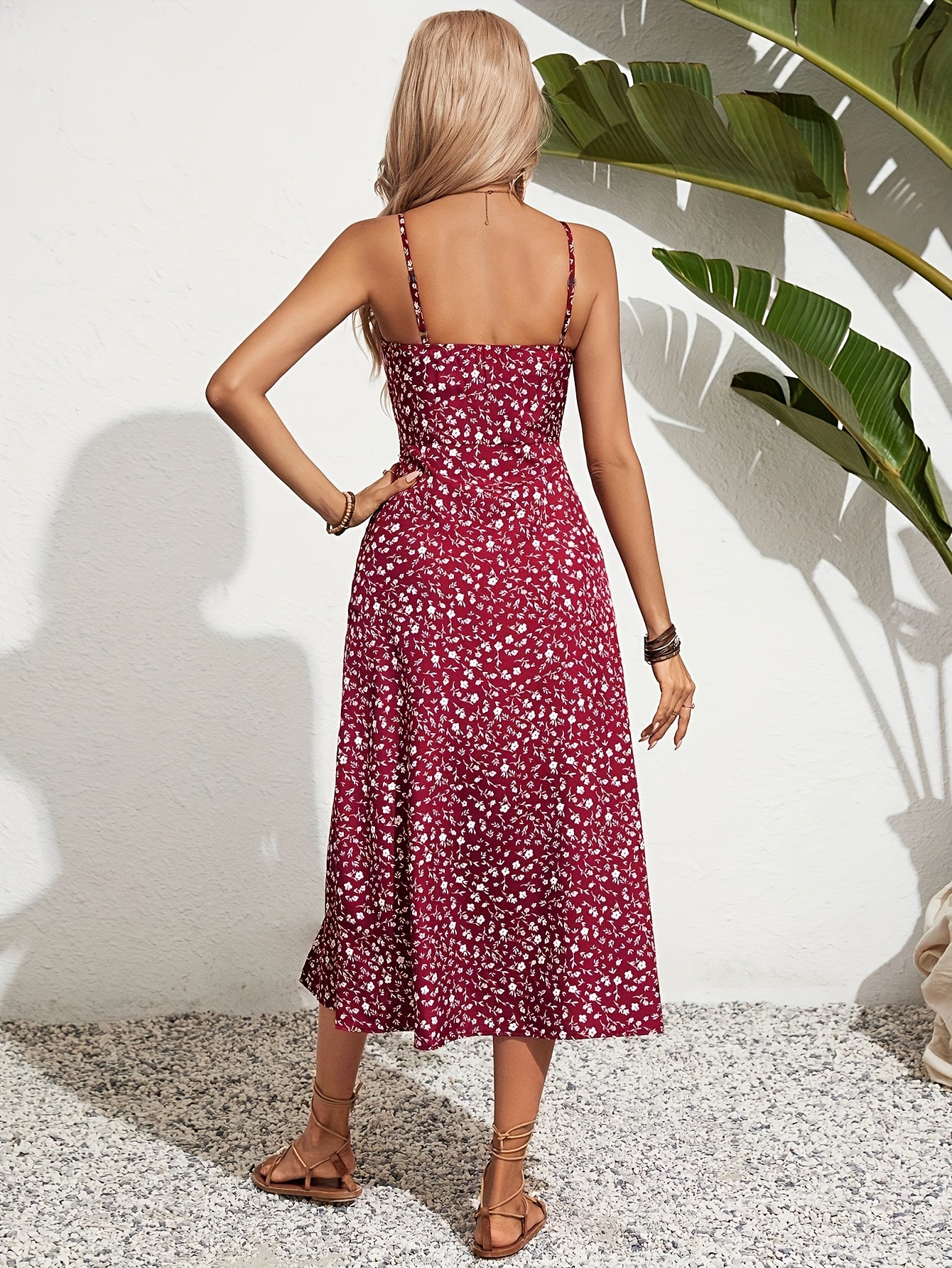 Women's Black & White Floral Off-Shoulder Maxi Dress for Summer