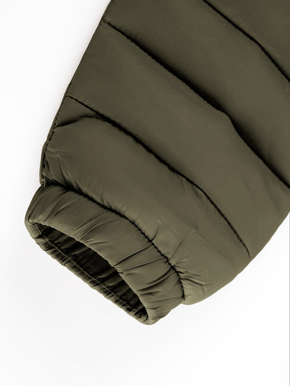 Կանացի թեթև, սև, գլխարկով ձմեռային բաճկոն՝ գրպաններով - Էլեգանտ երկար թևքերով վերնազգեստ, նեյլոնե նյութ, կայծակաճարմանդով դիզայն, իդեալական է առօրյա կամ ճանապարհորդության համար, ձմեռային վերարկուներ