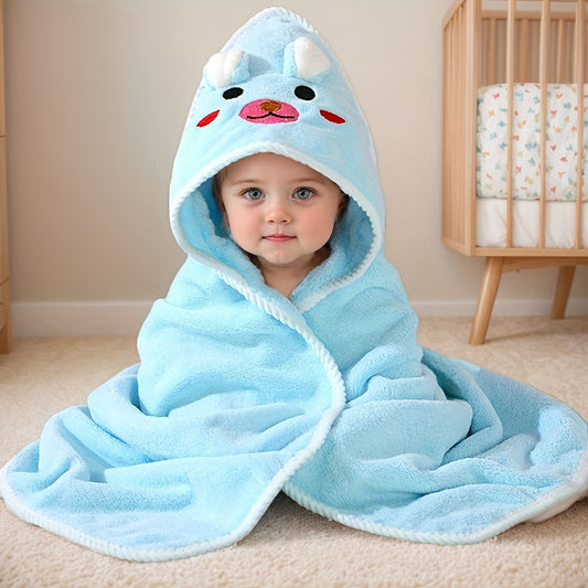 Adorable Cartoon Youngsters' Bath Towel - Soft, Absorbent & Wearable - Perfect for Showers & Gifts