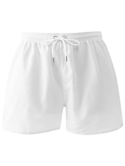 Men's Quick-Dry Swim Trunks with Paris Print, Lightweight & Comfortabl