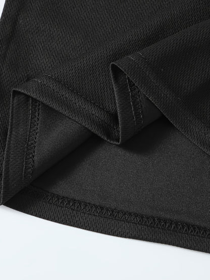 Men's Casual Short-Sleeve Top and Shorts Set with Print