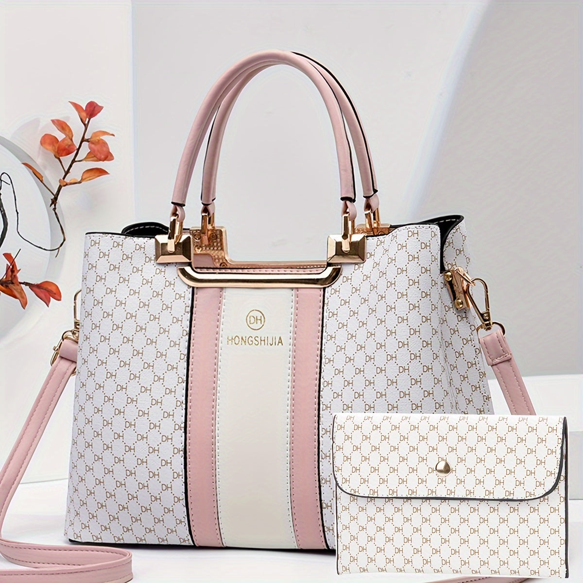 Women’s Stylish Large Capacity Retro Faux Leather Crossbody Set