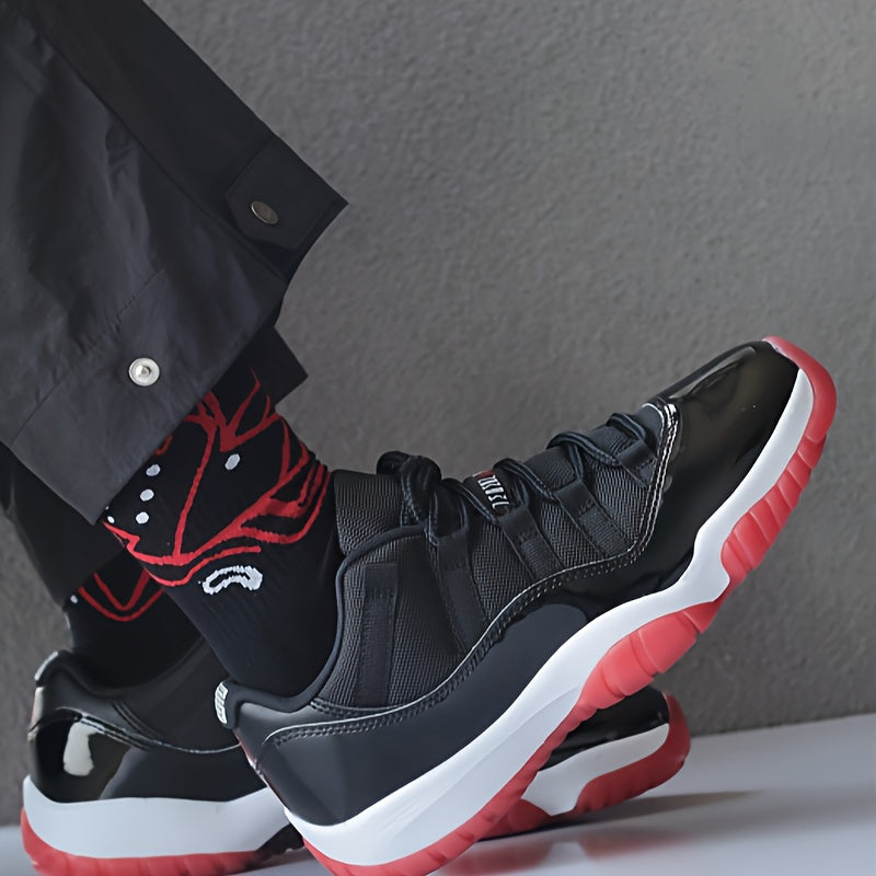 Nike Air Jordan 11 Low Bred Men's Retro Basketball Sneakers