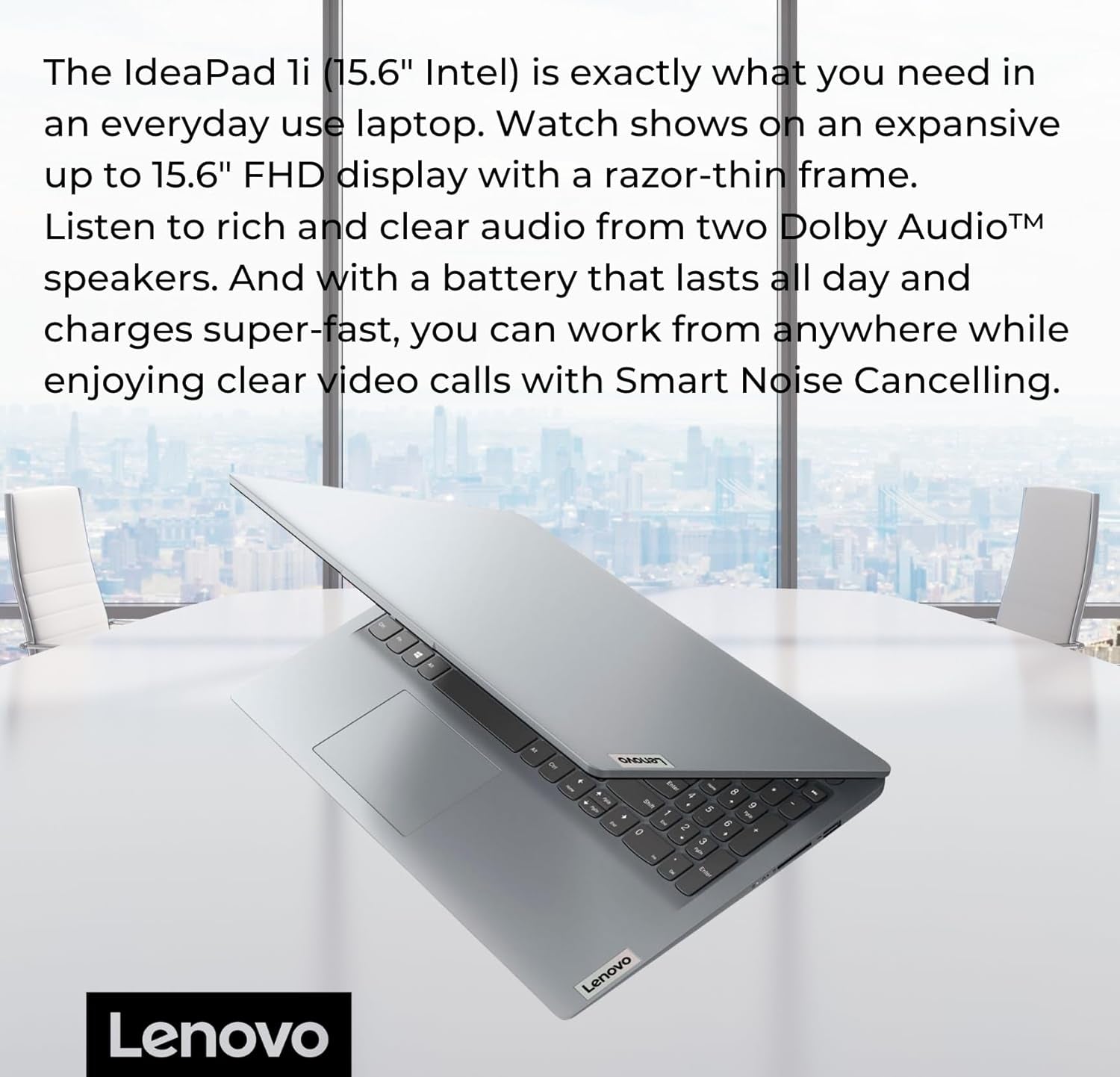 Lenovo Ideapad 1 Student Laptop, 15.6" FHD Display, Intel Dual Core Processor, 12GB RAM, 512GB SSD + 128GB Emmc, 1 Year Office 365, Wi-Fi 6, Webcam, Bluetooth, SD Card Reader, Windows 11 Home, Grey
