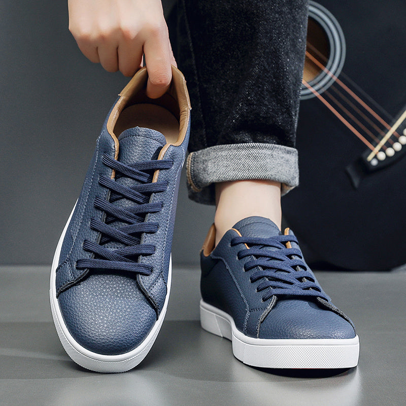 Men's Casual All-Season Sneakers with Rubber Sole and Lace-Up