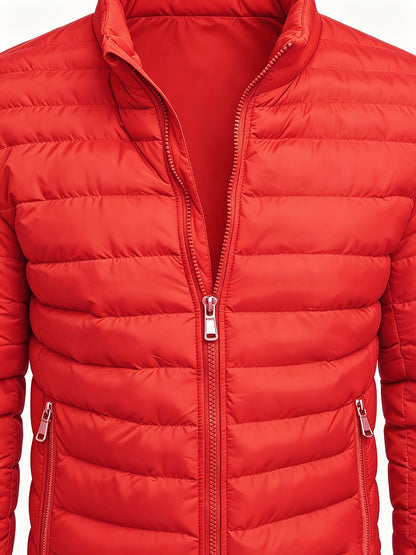 Men's Slim Fit Lightweight Stand Collar Windproof Jacket