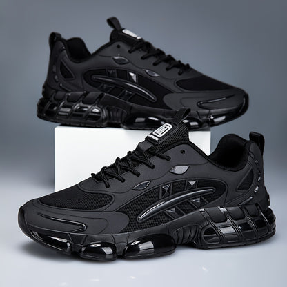 Men'S Casual Sports Shoes | Breathable Low-Top Running Shoes, All-Season, Comfortable, Faux and Fabric Upper, EVA Sole, Lace Closure, Round Toe - ayq