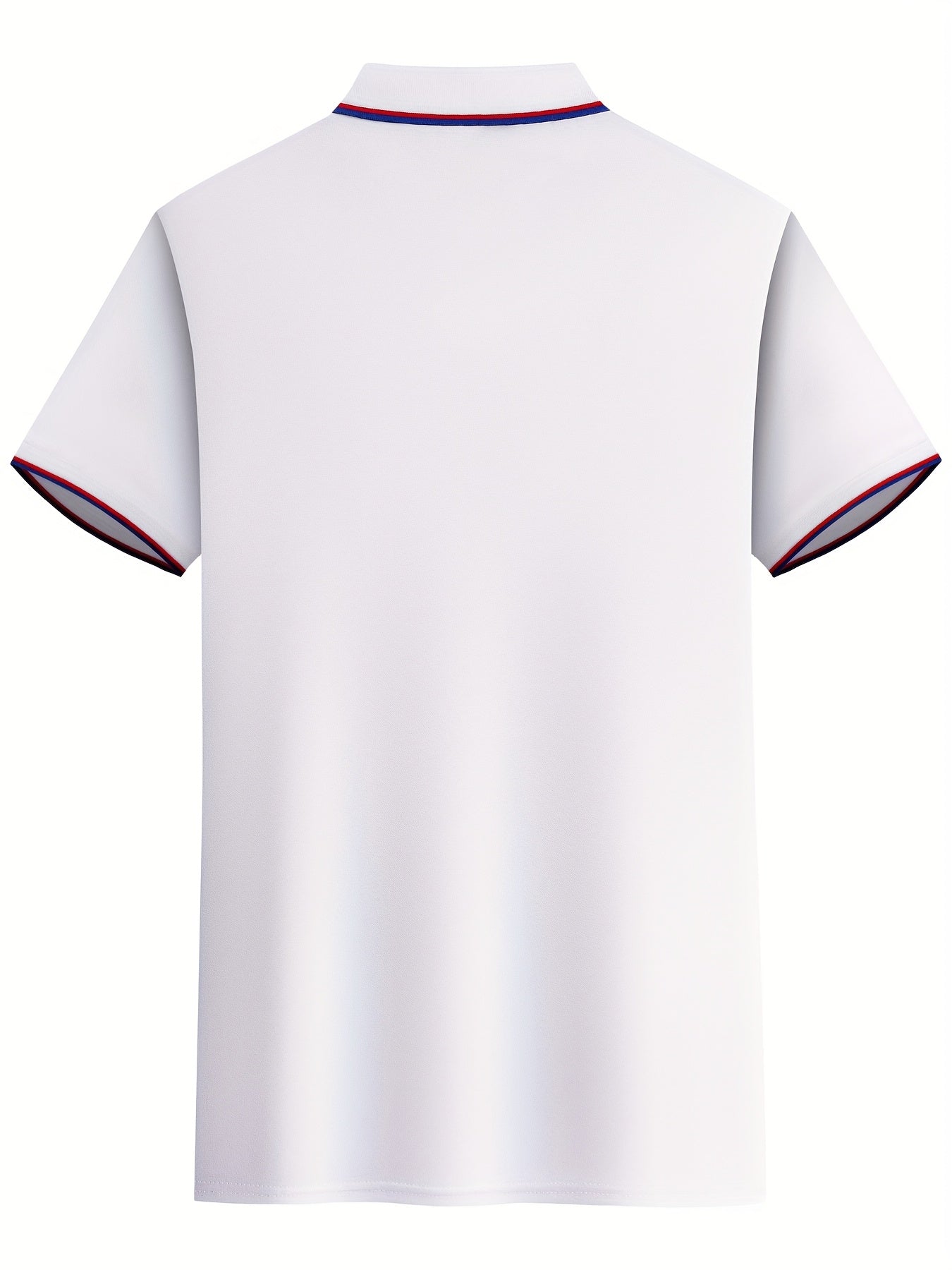 Men'S Comfortable POLO Shirt | Classic Button-Up Lapel Collar, Casual Style, Short Sleeve, Solid Color - ayq