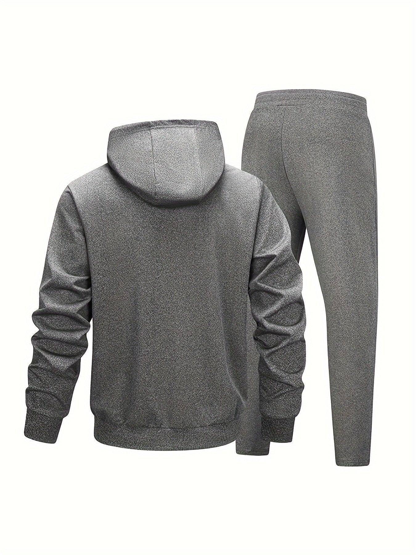 Men's Casual Sportswear Set - Polyester, Perfect T-shirt for Running and Home Leisure, Fitness Wear, Outdoor Activities, Workout Outfits, Stylish Sportswear, Comfortable Fit, Durable Construction, Two-piece Set, Active Lifest