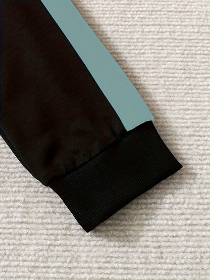 2 հատ տղայի «Թագավորական» նախշերով գլխարկով հանդերձանք, ոճային գունային բլոկներով կարված գլխարկի և տաբատի հավաքածու, մանկական հագուստ աշուն/ձմեռ բացօթյա հագուստի համար, որպես նվեր