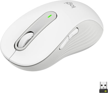 Logitech Signature M650 Wireless Mouse - for Small to Medium Sized Hands, 2-Year Battery, Silent Clicks, Customizable Side Buttons, Bluetooth, for Pc/Mac/Multi-Device/Chromebook - Black