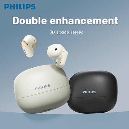 PHILIPS True Wireless ականջակալներ՝ հարմարավետ iPhone/Android-ի համար, ներկառուցված միկրոֆոնով անլար ականջակալներ, անլար ականջակալներ TAT2169
