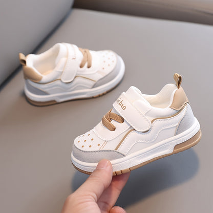 Spring And Autumn Children'S Walking Shoes, Breathable Soft-Soled Shoes for Boys And Girls, Anti-Slip And Collision-Resistant Ultra-Fiber Baby Shoes.