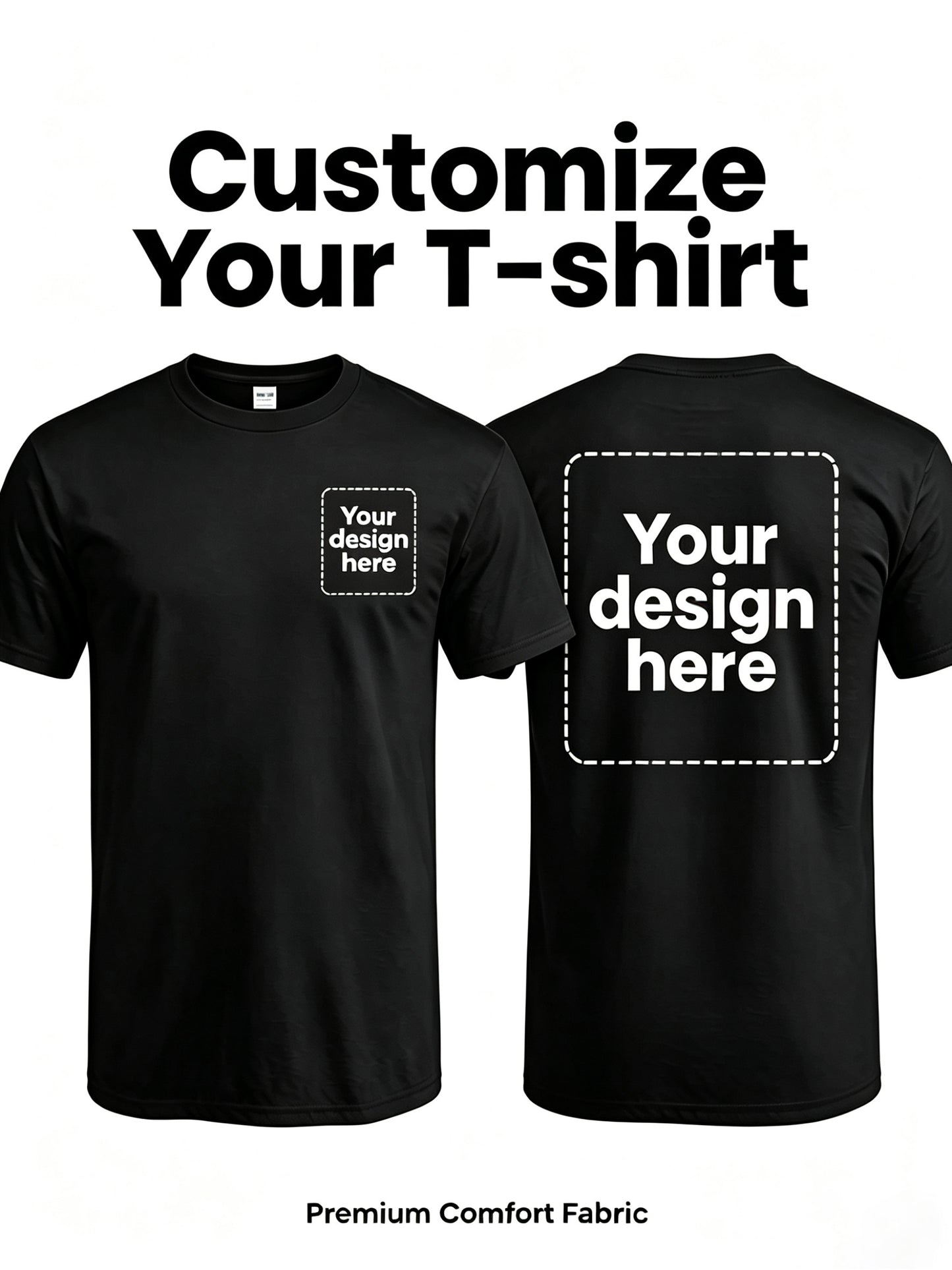 Men's Custom Polyester Crew Neck T-Shirt - Casual Summer Wear