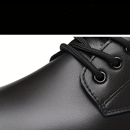 Stylish Men's Casual & Business Shoes - Versatile, Non-Slip, Lace-Up with Soft Sole for All Seasons, Dressy Shoes