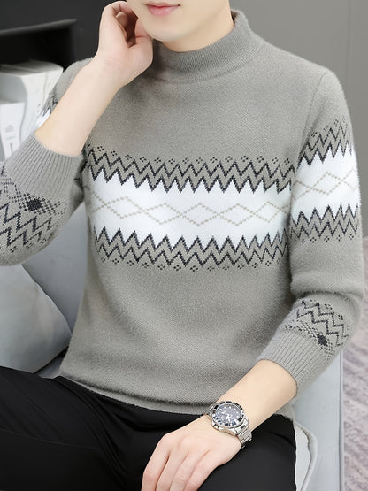 Աշնանային և ձմեռային նորաձև արհեստական ​​ջրաքիսի մորթուց սվիտեր, հաստացված հիմնական շերտի վերնաշապիկ - Բազմակողմանի տաք, առօրյա, նորաձև տրիկոտաժե հագուստ 90081