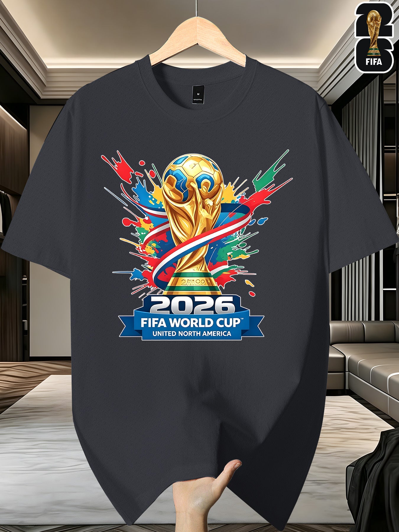 Men's FIFA World Cup Casual Printed Summer T-Shirt