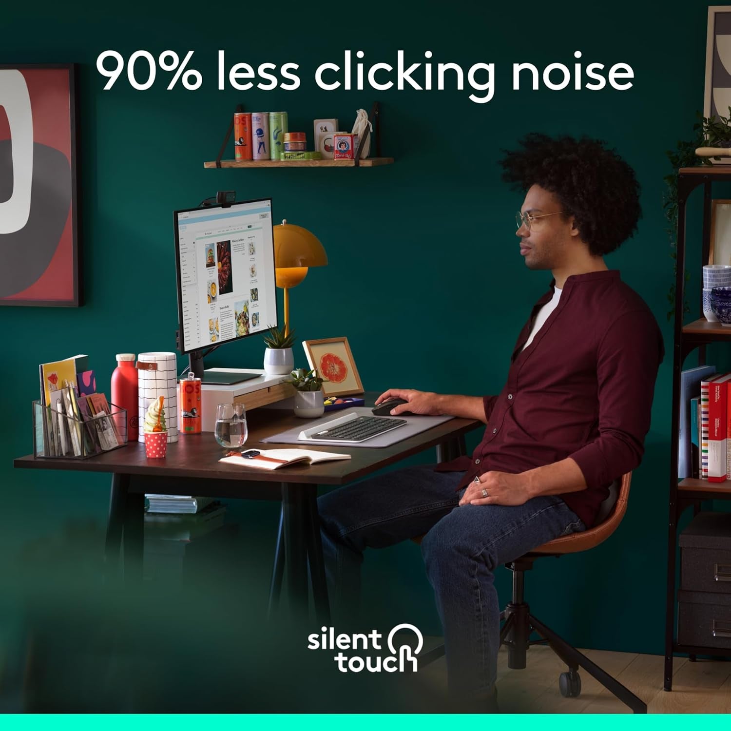 Logitech Signature M650 Wireless Mouse - for Small to Medium Sized Hands, 2-Year Battery, Silent Clicks, Customizable Side Buttons, Bluetooth, for Pc/Mac/Multi-Device/Chromebook - Black